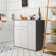 Load image into Gallery viewer, Gymax 3-Door Buffet Sideboard Kitchen Storage Cabinet Console Cupboard w/Drawer

