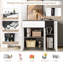 Load image into Gallery viewer, Gymax 3-Door Buffet Sideboard Kitchen Storage Cabinet Console Cupboard w/Drawer
