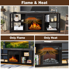 Load image into Gallery viewer, Gymax 59&#39;&#39; Fireplace TV Stand Entertainment Center w/ 18&#39;&#39; 1500W Electric Fireplace
