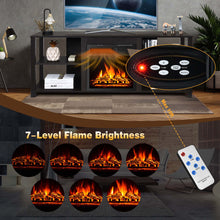 Load image into Gallery viewer, Gymax 59&#39;&#39; Fireplace TV Stand Entertainment Center w/ 18&#39;&#39; 1500W Electric Fireplace
