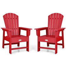 Load image into Gallery viewer, Gymax Set of 2 Kids Patio Adirondack Chair Armchair Weather Resistance Outdoor Chair
