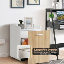 Load image into Gallery viewer, Gymax File Cabinet with 2 Drawers Mobile Filing Cabinet w/Wheel for Letter Size
