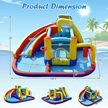 Load image into Gallery viewer, Gymax 7-in-1 Inflatable Water Slide Water Park Kids Bounce Castle Without Air Blower
