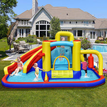 Load image into Gallery viewer, Gymax 7-in-1 Inflatable Water Slide Water Park Kids Bounce Castle Without Air Blower
