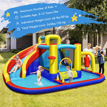 Load image into Gallery viewer, Gymax 7-in-1 Inflatable Water Slide Water Park Kids Bounce Castle Without Air Blower
