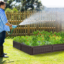 Load image into Gallery viewer, Gymax 2PCS 4 x 4 ft Raised Garden Bed Set Planter Box for Vegetable Flower Gardening
