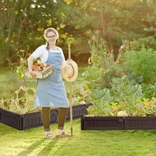 Load image into Gallery viewer, Gymax 2PCS 4 x 4 ft Raised Garden Bed Set Planter Box for Vegetable Flower Gardening
