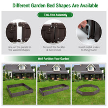 Load image into Gallery viewer, Gymax 2PCS 4 x 4 ft Raised Garden Bed Set Planter Box for Vegetable Flower Gardening
