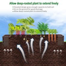 Load image into Gallery viewer, Gymax 2PCS 4 x 4 ft Raised Garden Bed Set Planter Box for Vegetable Flower Gardening
