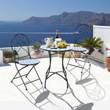 Load image into Gallery viewer, Gymax Set of 2 Folding Patio Bistro Chairs Mosaic Chairs Outdoor Dining Chairs
