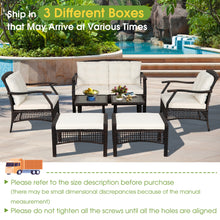 Load image into Gallery viewer, Gymax 7PCS Rattan Patio Conversation Sofa Furniture Set w/ Cushions &amp; Waterproof Cover
