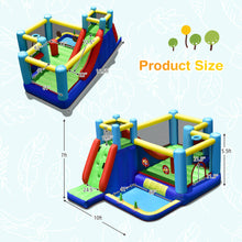 Load image into Gallery viewer, Gymax 8-in-1 Kids Inflatable Bounce House Bouncy Castle Indoor Outdoor Without Blower
