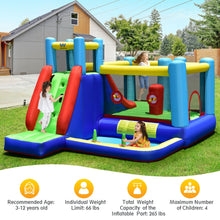 Load image into Gallery viewer, Gymax 8-in-1 Kids Inflatable Bounce House Bouncy Castle Indoor Outdoor Without Blower
