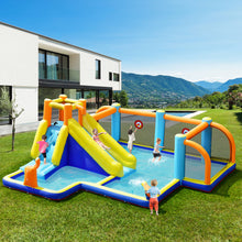 Load image into Gallery viewer, Gymax Inflatable Water Slide 7-in-1 Giant Kids Wet Dry Bounce House w/ 735W Blower

