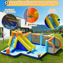 Load image into Gallery viewer, Gymax Inflatable Water Slide 7-in-1 Giant Kids Wet Dry Bounce House w/ 735W Blower
