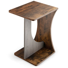 Load image into Gallery viewer, Gymax Side Table 2 Tier Sofa Couch Table Compact C-shape End Table Snack Coffee Table
