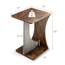 Load image into Gallery viewer, Gymax Side Table 2 Tier Sofa Couch Table Compact C-shape End Table Snack Coffee Table
