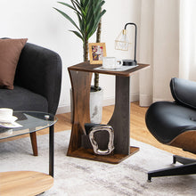 Load image into Gallery viewer, Gymax Side Table 2 Tier Sofa Couch Table Compact C-shape End Table Snack Coffee Table
