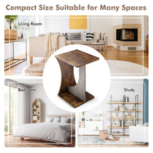 Load image into Gallery viewer, Gymax Side Table 2 Tier Sofa Couch Table Compact C-shape End Table Snack Coffee Table
