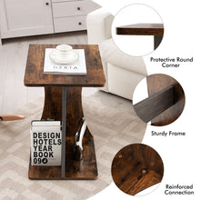Load image into Gallery viewer, Gymax Side Table 2 Tier Sofa Couch Table Compact C-shape End Table Snack Coffee Table

