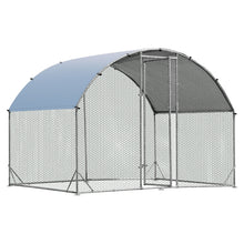 Load image into Gallery viewer, Gymax Large Metal Chicken Coop Outdoor Galvanized Dome Cage w/ Cover 9 ft x 6.2 ft
