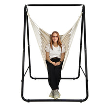 Load image into Gallery viewer, Gymax Hammock Chair Stand Hanging Padded Swing Heavy Duty Steel Outdoor
