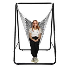 Load image into Gallery viewer, Gymax Hammock Chair Stand Hanging Padded Swing Heavy Duty Steel Outdoor
