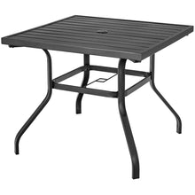 Load image into Gallery viewer, Gymax 3PCS Patio Dining Set Stackable Chairs Armrest Table W/Umbrella Hole
