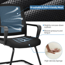 Load image into Gallery viewer, Gymax Set of 6 Conference Chairs Mesh Reception Office Guest Chairs w/Lumbar Support
