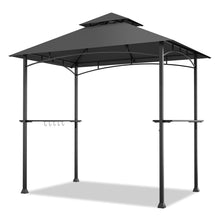 Load image into Gallery viewer, Gymax 8&#39; x 5&#39; BBQ Grill Gazebo 2-Tier Barbecue Canopy Vented Top Shelves Shelter
