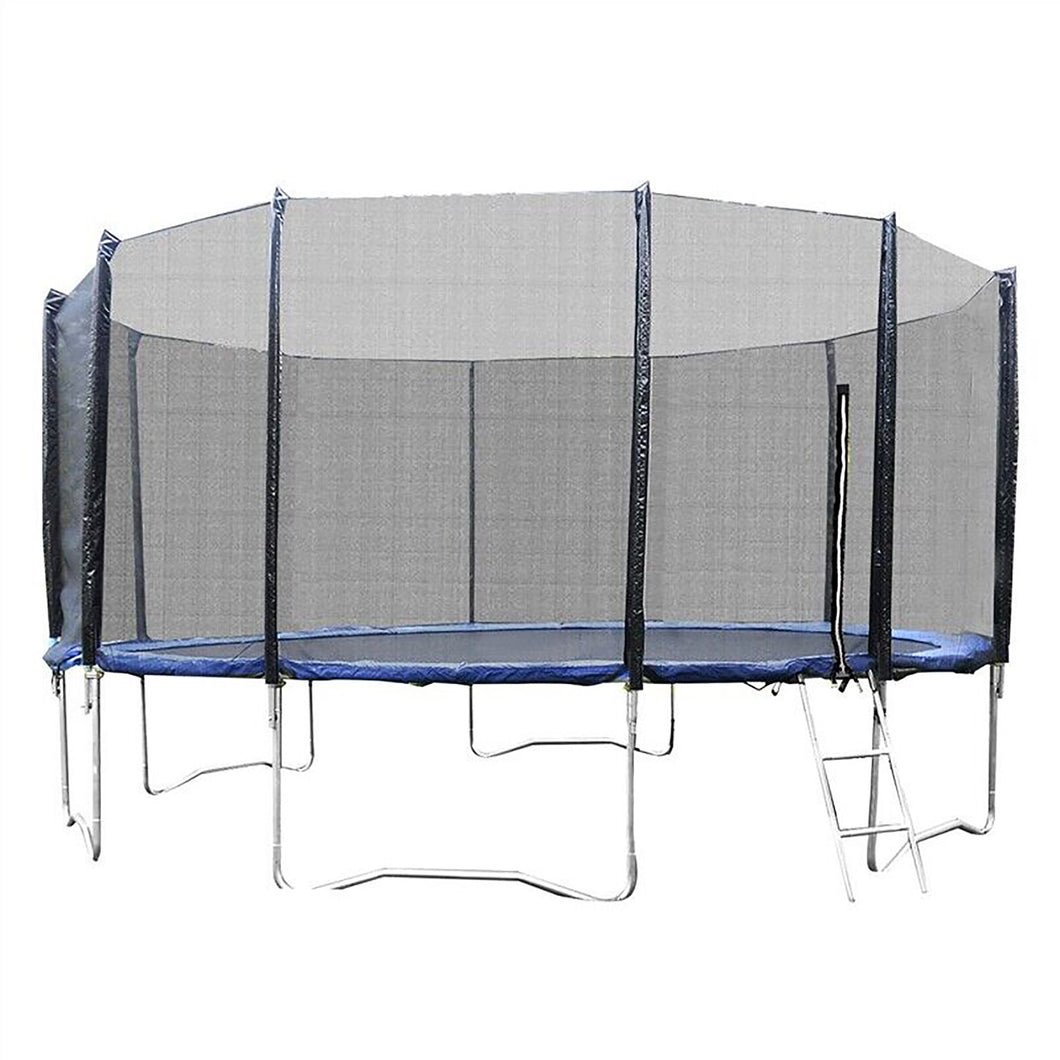Gymax 15' Outdoor Recreational Trampoline Bounce Combo W/Safety Closure Net Ladder