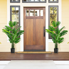 Load image into Gallery viewer, Gymax 5FT Artificial Tree 2-Pack Faux Monstera Deliciosa Plant for Indoor &amp; Outdoor

