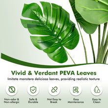 Load image into Gallery viewer, Gymax 5FT Artificial Tree 2-Pack Faux Monstera Deliciosa Plant for Indoor &amp; Outdoor
