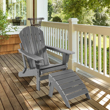 Load image into Gallery viewer, Gymax HDPE Adirondack Folding Ottoman Outdoor Footstool All-Weather Footrest
