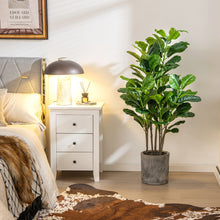 Load image into Gallery viewer, Gymax 51&#39;&#39;Artificial Tree 2-Pack Artificial Fiddle Leaf Fig Tree for Indoor Outdoor
