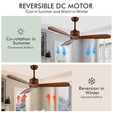 Load image into Gallery viewer, Gymax 52&#39;&#39;Modern Ceiling Fan Indoor Outdoor Brushed Nickel Finish w/Remote
