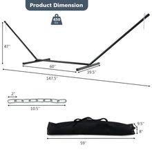 Load image into Gallery viewer, Gymax 2-Person Heavy-Duty Hammock Stand w/ Storage Bag Portable 450 LBS Capacity
