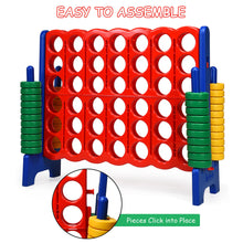 Load image into Gallery viewer, Gymax Giant 4-In-A-Row 4-to-Score Game with bag Indoor Outdoor Party Family Time Game
