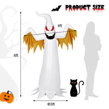 Load image into Gallery viewer, Gymax 6FT Inflatable Halloween Ghost Party Decoration w/ Flame Lights
