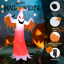Load image into Gallery viewer, Gymax 6FT Inflatable Halloween Ghost Party Decoration w/ Flame Lights
