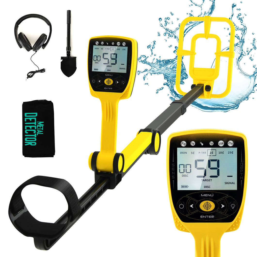 Gymax Foldable Metal Detector for Adults Professional & Waterproof Gold Detector