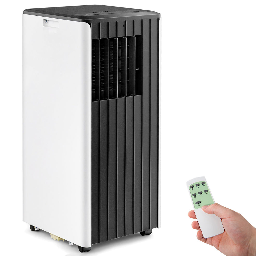 Gymax Portable Air Conditioner 10000 BTU ASHRAE 3-in-1 AC Unit w/ Humidifier & Sleep Mode Black