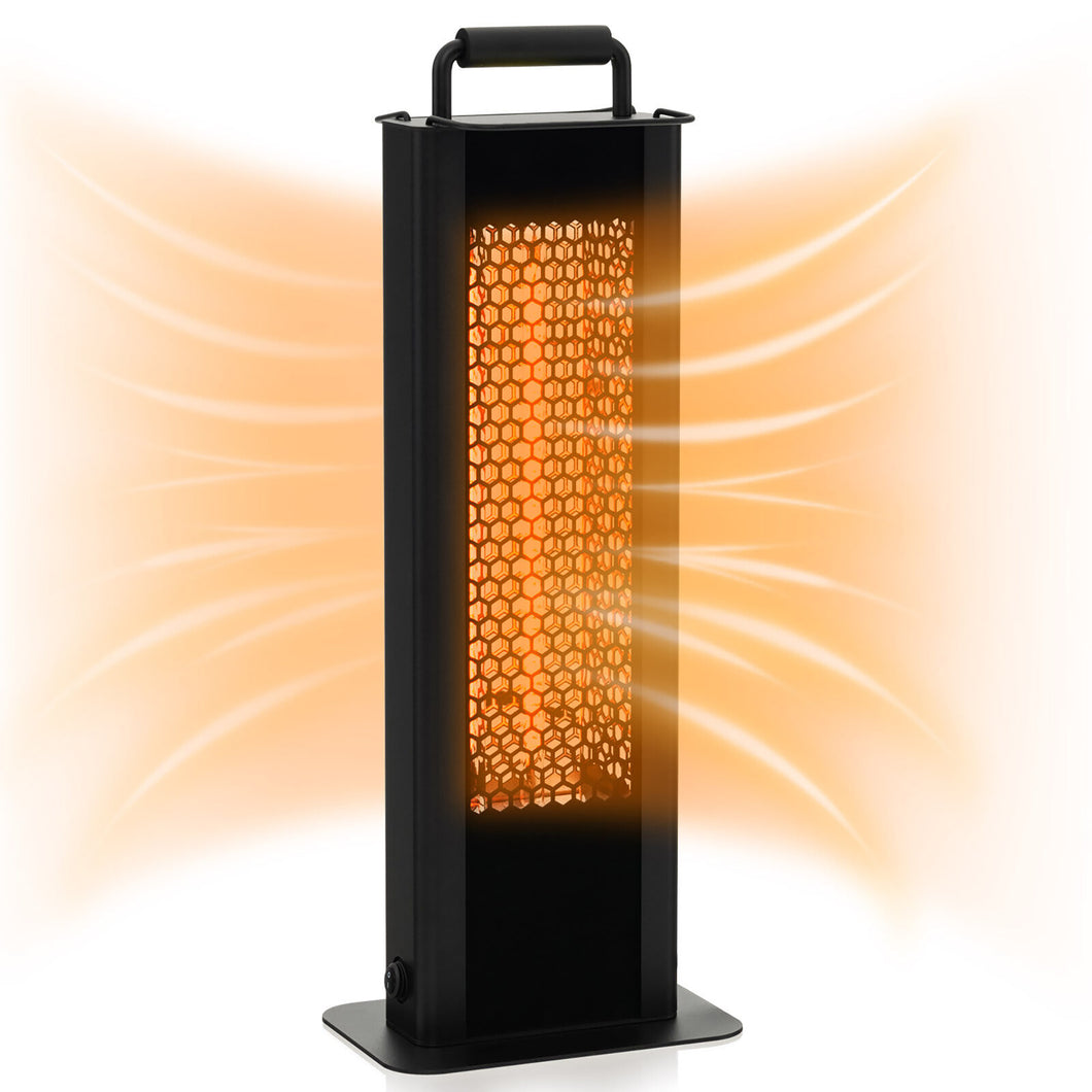 Gymax 1200W Freestanding Double-Sided Patio Heater Automatic Shut-Off with Handle