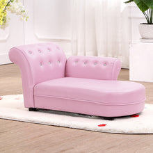 Load image into Gallery viewer, Gymax Kids Sofa Relax Couch Chaise Lounge Armrest Chair Bedroom Living Room Pink
