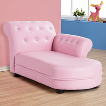 Load image into Gallery viewer, Gymax Kids Sofa Relax Couch Chaise Lounge Armrest Chair Bedroom Living Room Pink
