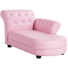 Load image into Gallery viewer, Gymax Kids Sofa Relax Couch Chaise Lounge Armrest Chair Bedroom Living Room Pink
