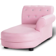 Load image into Gallery viewer, Gymax Kids Sofa Relax Couch Chaise Lounge Armrest Chair Bedroom Living Room Pink
