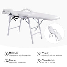 Load image into Gallery viewer, Gymax Tattoo Parlor Spa Salon Facial Bed Beauty Massage Portable White
