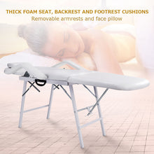 Load image into Gallery viewer, Gymax Tattoo Parlor Spa Salon Facial Bed Beauty Massage Portable White
