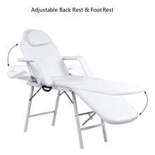 Load image into Gallery viewer, Gymax Tattoo Parlor Spa Salon Facial Bed Beauty Massage Portable White
